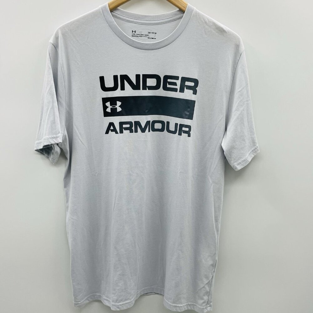 Under Armour Heat Gear Mens Large Loose Fit Short Sleeve Graphic‎ T-Shirt 939